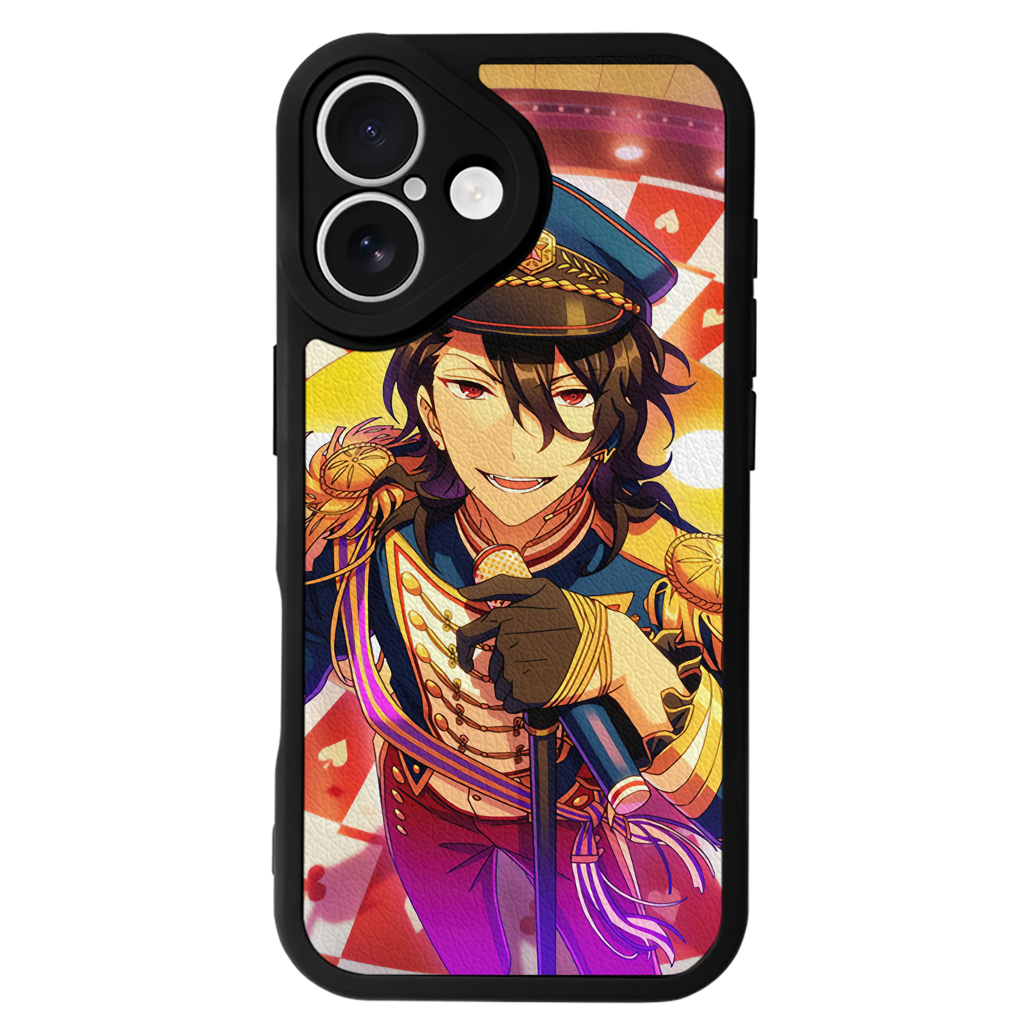 （画像用） あんさんぶるスターズ! Ensemble Stars 【iPhone 16シリーズ対応】シリコンスマホケース（レザー調） 材質：シリコン